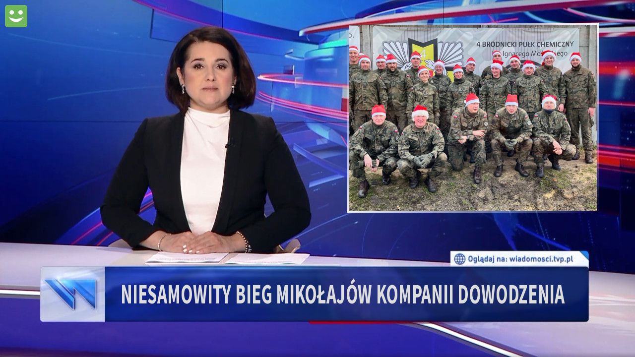 Niesamowity bieg mikołajów kompanii dowodzenia 