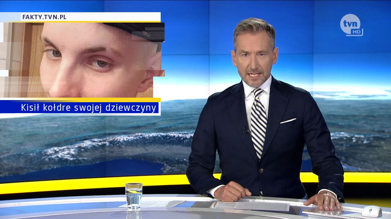 Kisił kołdre swojej dziewczyny 