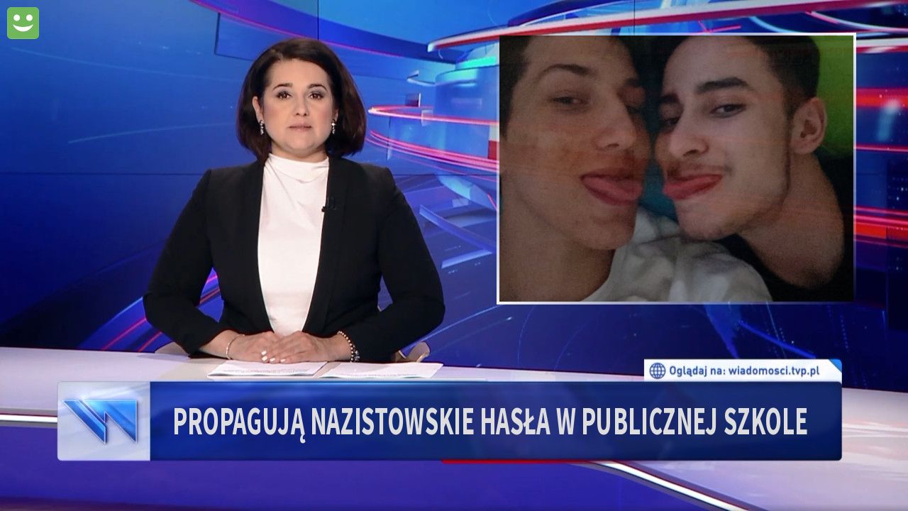 propagują nazistowskie hasła w publicznej szkole