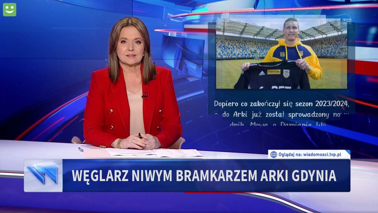 Węglarz niwym bramkarzem arki Gdynia 