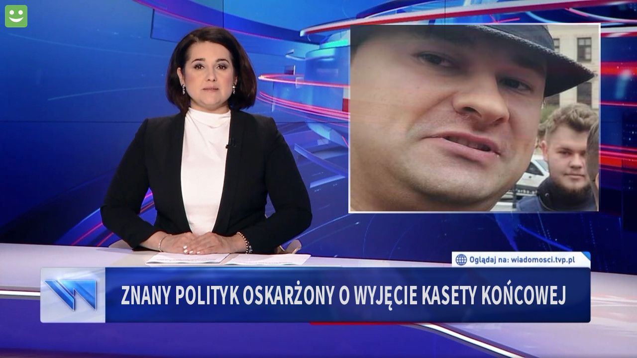 Znany polityk oskarżony o wyjęcie kasety końcowej